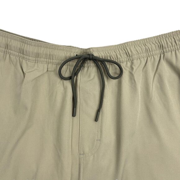 HUK Pursuit Volley Swim Shorts Performance Fishing Khaki Mesh Lined Trunks XL - Picture 2 of 11